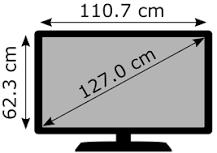 medida t.v. 50
